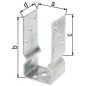 Etrier forme U, type 451 71x150mm, galvanisé a chaud