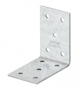 Piece d'angle en tole perforee 2,0 mm, 60x60x40 mm