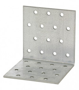 Piece d'angle en tole perforee 2,5 mm 80x80x100mm