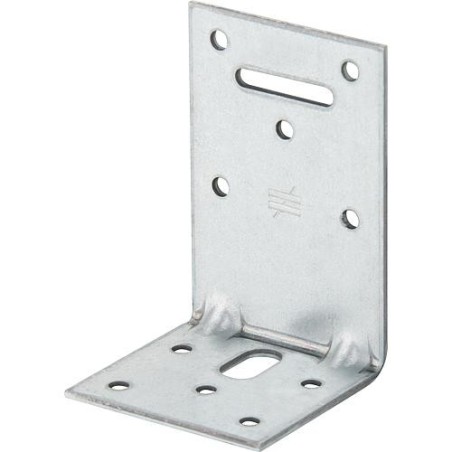 Piece d'angle 6292 90 x 60 x 2,5 x 60 mm galvanise a chaud (tzn)