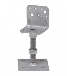 Pied de montant LB, hauteur reglable LB 60 x 65 galvanise a chaud (tzn)