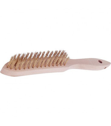 Brosse fine en laiton, ondule 0,30 mm 3 rangees