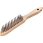 Brosse Fil d'acier inoxydable, lisse 2 rangees