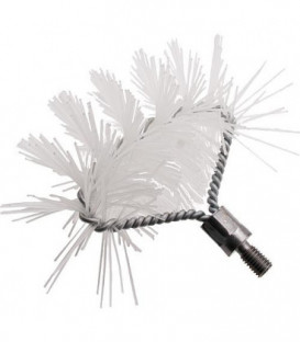 Kit écouvillons nylon sans manche filetage male M10 - comprenant 3 brosses rondes+3 rectang et 1 de paroi