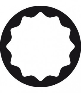 Douille GEDORE 1/2" 12-pans, court, SW 25,0 mm longueur 41,5 mm