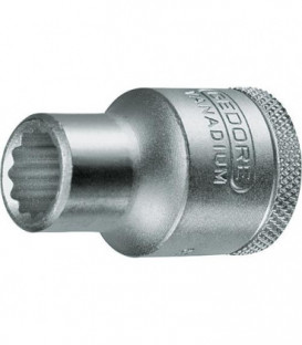 Douille GEDORE 1/2" 12-pans, court, SW 32,0 mm longueur 44,5 mm