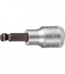 Embout de tournevis GEDORE 1/2" six pans creux avec tete spherique SW 10,0mm longueur 60mm