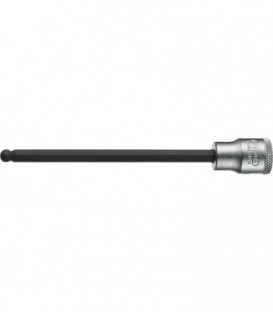 Embout de tournevis GEDORE 3/8" six pans creux avec tete spherique SW 8mm, longueur 134mm