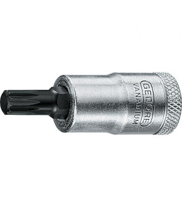 Embout de tournevis GEDORE 3/8" polygone creux M10, court longueur 49 mm
