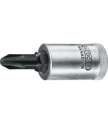 Embout de tournevis GEDORE 3/82 cruciforme PH2 longueur 55 mm