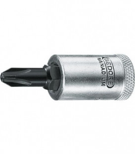 Embout de tournevis GEDORE 3/8" cruciforme PH1 longueur 55 mm