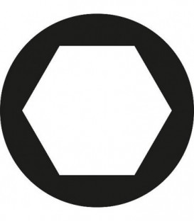 Douille GEDORE 3/4" 6-pans, court, SW 33 mm longueur 57,5 mm