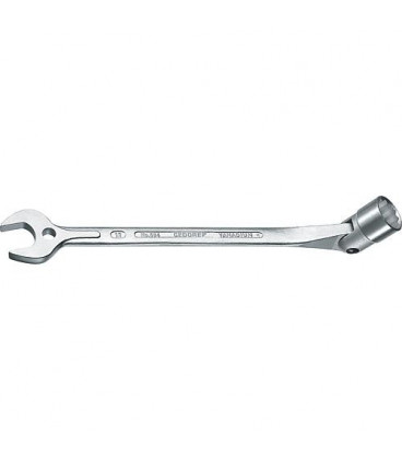 Clé mixte GEDORE avec cle a douille mobile 10x179mm Clé mixte GEDORE avec cle a douille mobile 10x179mm