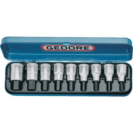 Jeu de tournevis 1/2'' 9 pcs, pour six pans creux (G)