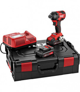 Visseuse a percussion sans fil FLEX 18V ID 1/4" 18.0 EC avec 2,2,5Ah batteries et chargeur