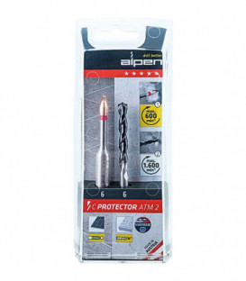 Foret béton-carrelage Alpen C-Protecteur, tige anti-slip tige 6 pans, d : 8 mm