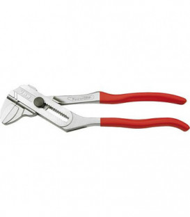 Cle a pince Power GRIP chrome avec revetement rouge longueur 253 mm