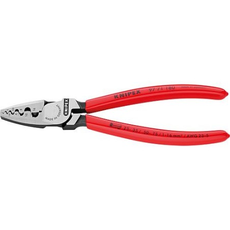 Pince sertir embout cable 0.50 - 16.0 mm profil demi-rond
