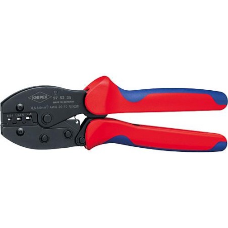 Pince a sertir ''PreciForce'' utilisable pour fiche a fut ouvert non isolee Longueur 220mm 0,5-6,0mm²