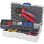 Assortiment de sertissage avec embout de cable. Modele 97 90 09 avec pince a sertir 80 125 36