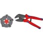 Pince a sertir Multi 250 mm avec magazine de changement 0,25-10,0mm²
