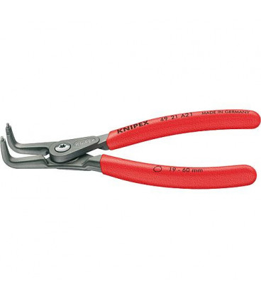 Pince pour circlips de precision (ondule) Revetement plastique antiderapant L : 305mm 85-140mm Bout coude