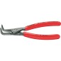 Pince pour circlips de precision (ondule) Revetement plastique antiderapant L : 305mm 85-140mm Bout coude