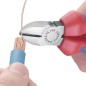 Pince coupante diagonale poli revetement plastique longueur 140 mm avec facette