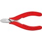 Pince coupante diagonale electronique poliee, avec revetement plastique longueur 115 mm