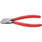 Pince coupante diagonale platique polie revetement plastique Longueur 160mm 45°lame coudee