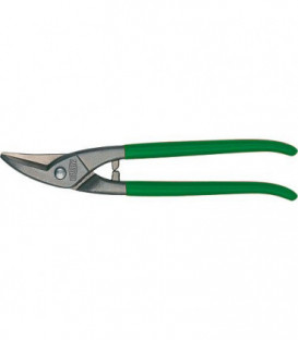 Cisaille coudee bleu laquee Type 215L gauche Longueur 275 mm