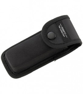 Couteau fermeture une main *KB* AISI Acier 420, manche en acier avec structure en surface