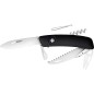 Couteau de poche SWIZAO KB TT05 avec pince a tiques et poignee noire