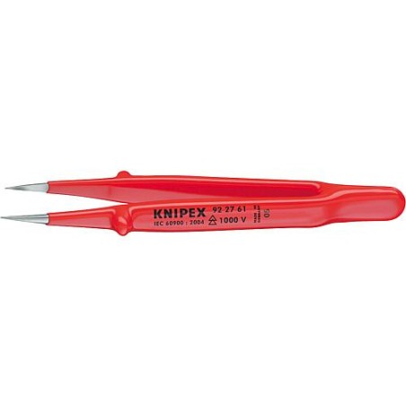 Pince de precision isolee VDE embout extra fin forme droite