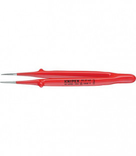 Pince de precision isolee VDE forme droite manche fin dente