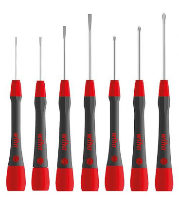Kit tournevis WIHA® Electricien PicoFinish®7 pc. ac. fente et Philips