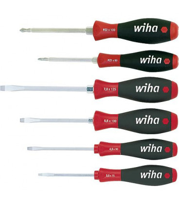 Kit de tournevis a fente Pozidriv hexagonale 6 pieces Type 308ZK6
