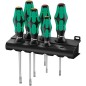 Kit tournevis WERA Kraftform plus Lasertip 6 pièces,tête fendue et à empreinte cruciforme PH