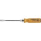Tournevis a fente en bois lame ronde avec vis a teton six pans 3,5x75