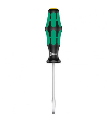 Tournevis plat WERA Kraftform Plus - serie 300 six pans 0,6x3,5x100mm Tournevis plat WERA Kraftform Plus - serie 300 six pans 0,6x3,5x100mm
