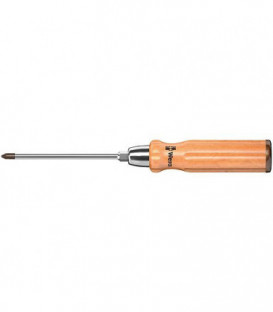 Tournevis cruciforme WERA serie bois six pans PH1x90mm