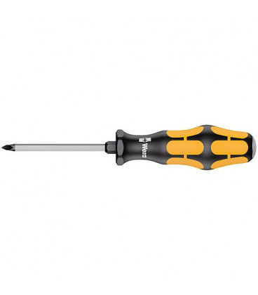 Tournevis cruciforme WERA PH 1 x 80mm avec capuchon de frappe
