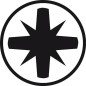 Tournevis cruciforme WERA VDE isolé PZ 1 x 80 mm