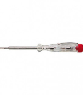 Tournevis detecteur de phase 220-250 V, VDE - clip métal lame 3mm / longueur totale 140 mm