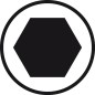 Tournevis hexagonal six pans creux, coude, SW 4 Type 351 (G)