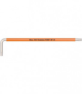 Clé Allen WERA Torx inox avec fonction de retenue TX 30 x 195 mm