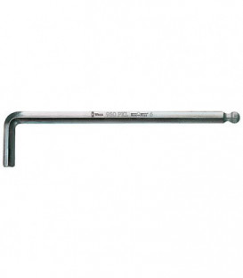 Clé Allen WERA chromé 8,0x200mm 6 pans