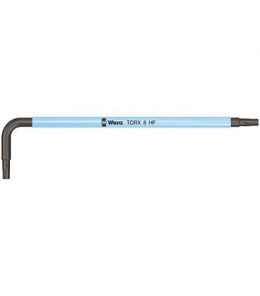 Cle male coudee WERA BlackLaser TORX T8 avec fonction de retenue Cle male coudee WERA BlackLaser TORX T8 avec fonction de retenue