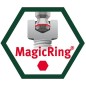 Kit Cles coues WIHA® Six pans - tete spherique MagicRing®, 8 pc.