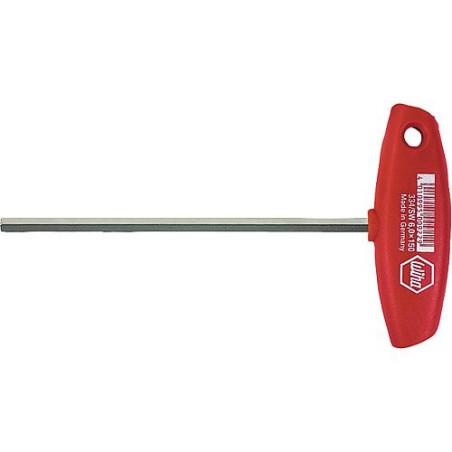 Cle pour vis a six panx creux avec poignee transversale SW 6 mm Type 334